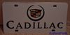 Cadillac emblem w/block letters Color S/S plate